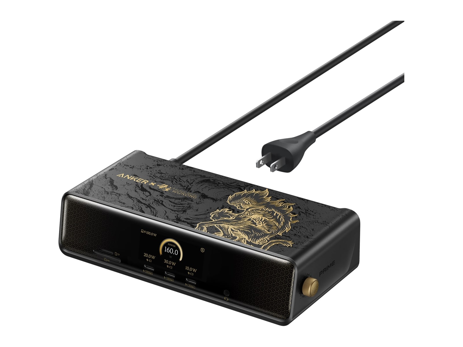 Anker - Prime DL7400 Docking Station (14-in-1, Triple Display, DisplayLink) Black Myth Wukong Edition Docking Stations - Black