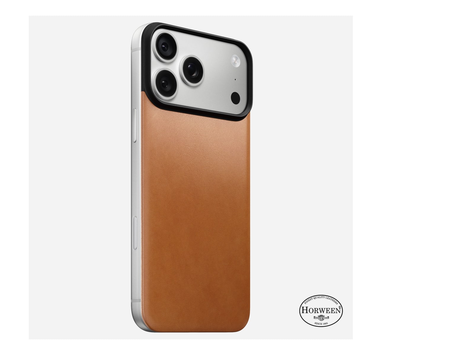Nomad - Magnetic Leather Back - iPhone 18 Pro Max Phone Cases - Saddle