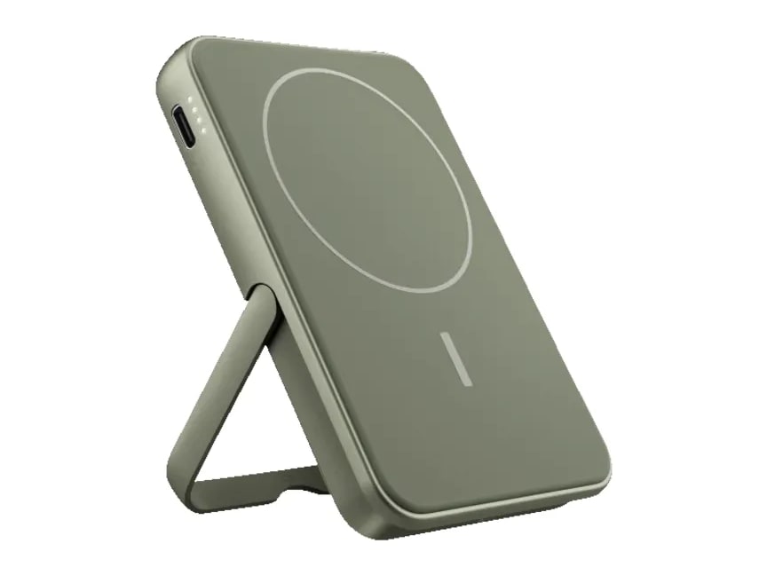 Fresh 'n Rebel - Magnetic Wireless Powerbank 5000 mAh Dried Green Power Banks