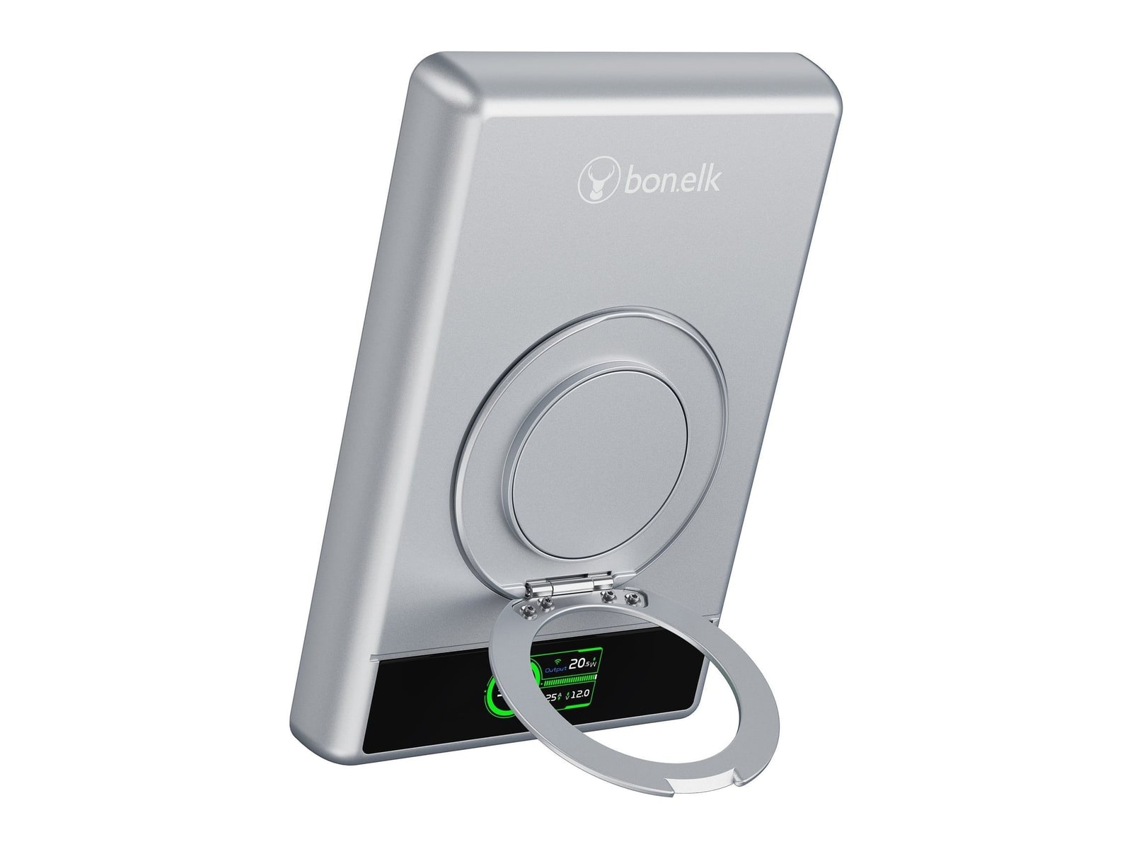 Bonelk - Magnetic 5-in-1 Wireless Charging Power Bank 10000mAh Silver Power Banks