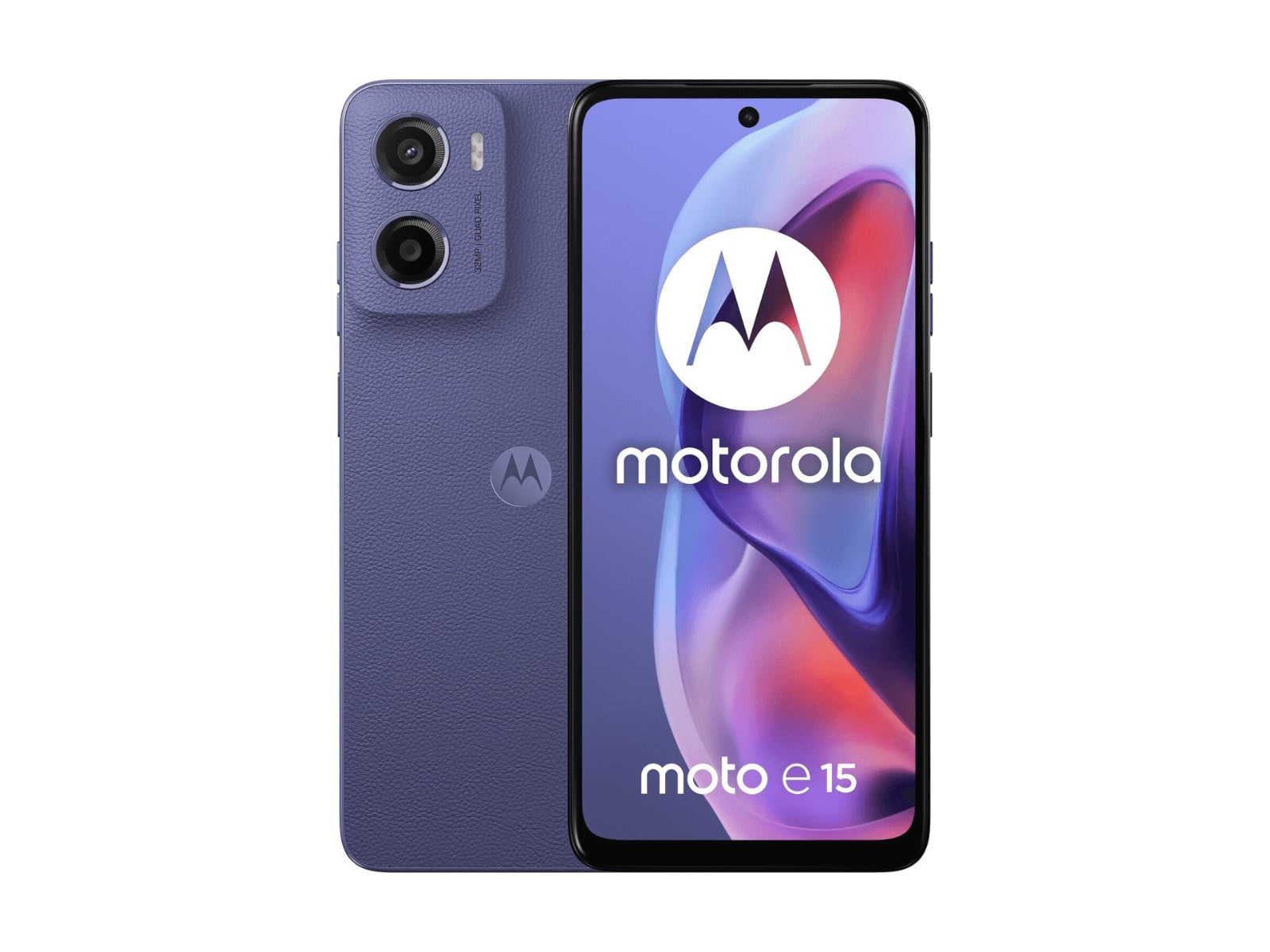 Motorola - Moto E15 4G LTE 64GB - Purple (EU)