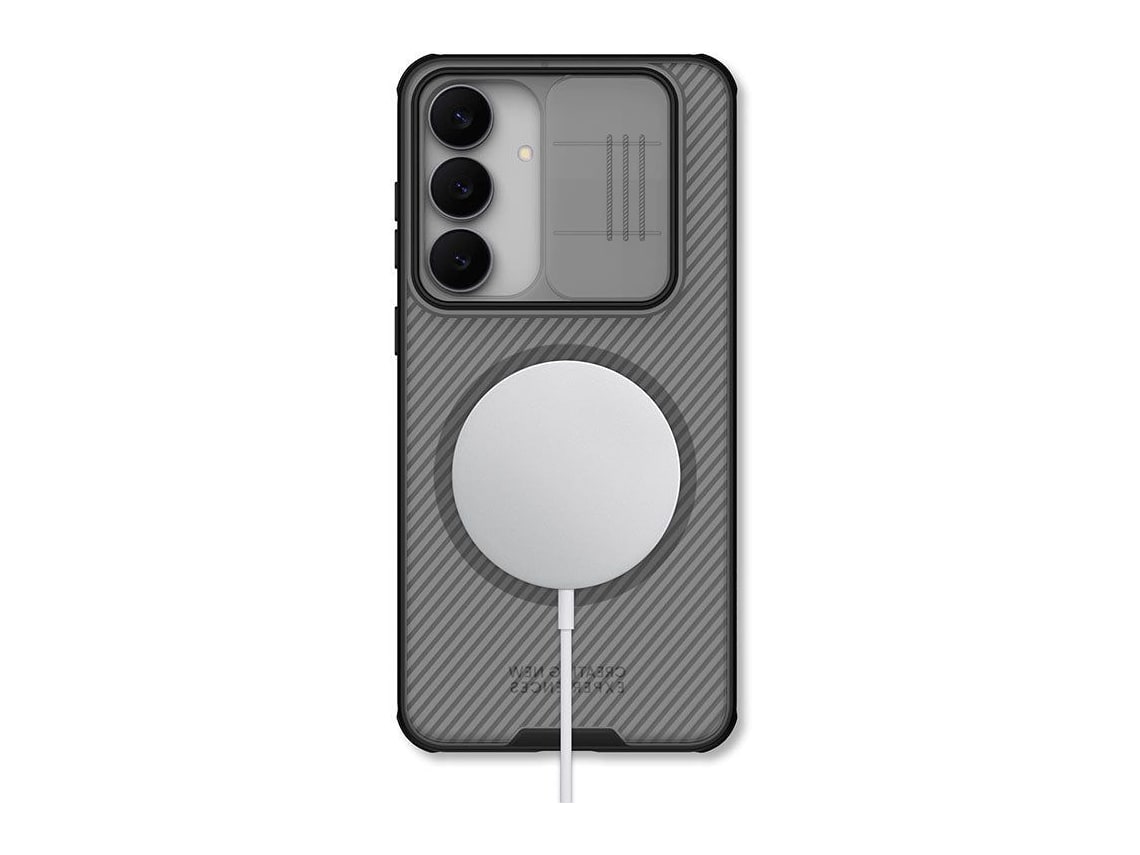 Nillkin - MagSafe Compatible CamShield Pro Case - Galaxy S25 FE - Translucent black