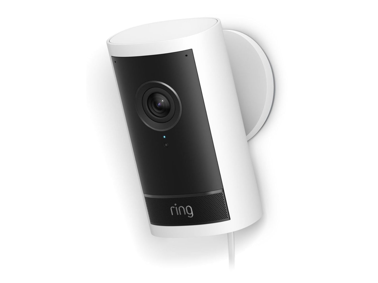 Ring - Outdoor Cam Pro With Retinal 4K Plug-in Security Camera White Security Cameras