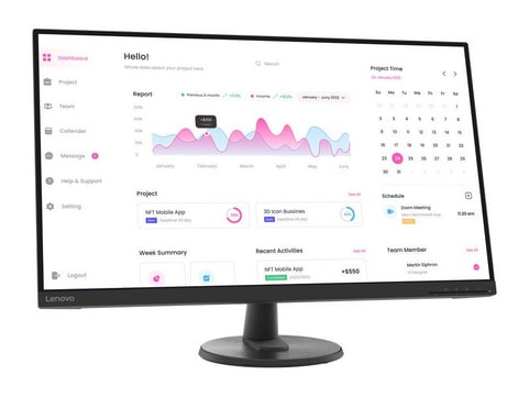 Lenovo - 31.5" D32-40 Full HD 60Hz Professional Monitors