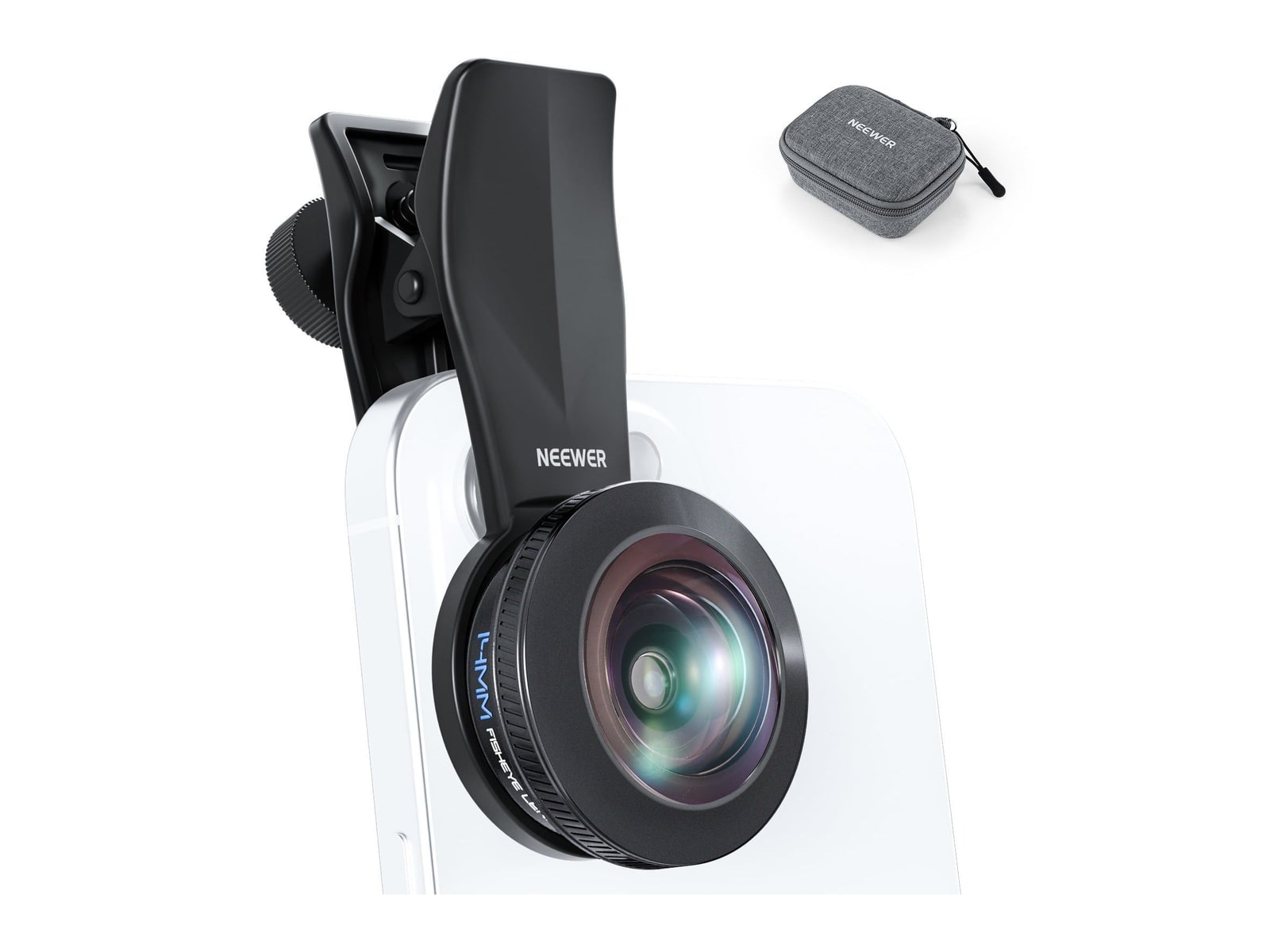 Neewer - LS-77 170 14mm Fish Eye VR Lens with 17mm Threaded Phone Lens Clip Camera Accessories