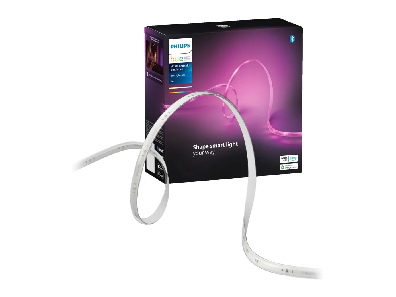 Philips Hue - Lightstrip Solo 3m Smart Lighting - Multicolor