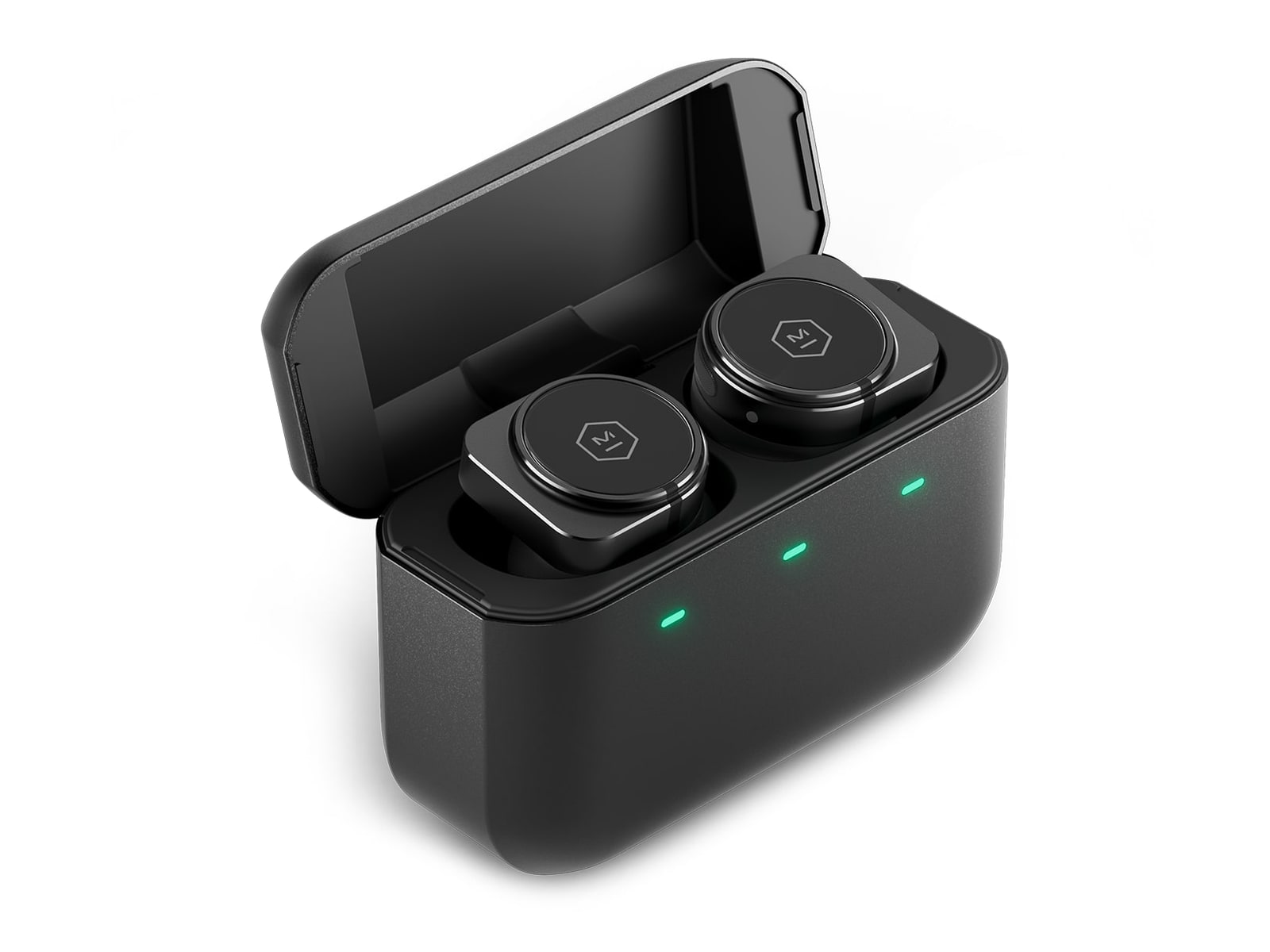 Master & Dynamic - MW09 True Wireless Earbuds - Black Aluminum Case