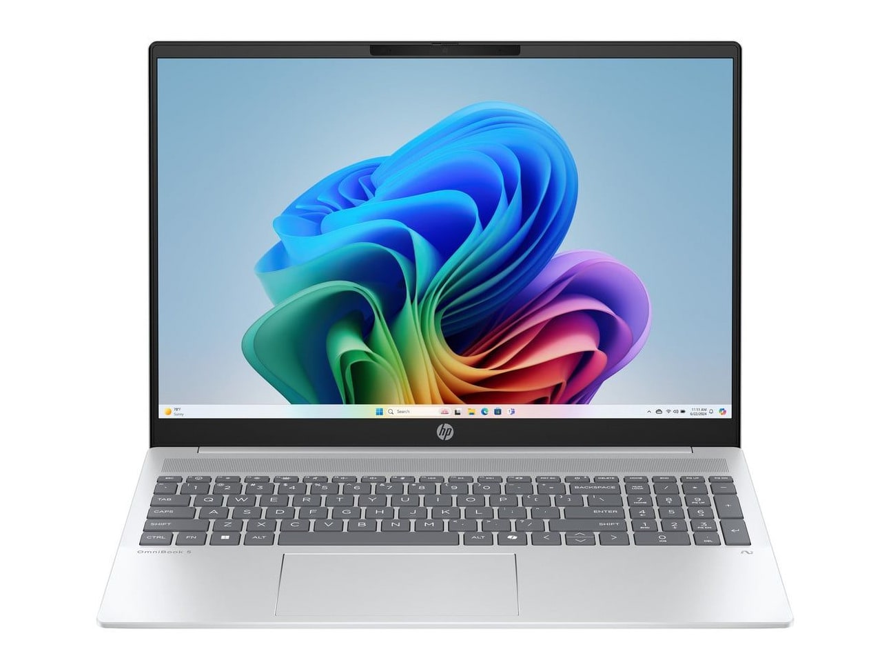 HP - OmniBook 5 16-ag1025nl 16" - AMD Ryzen AI 7 350 chip - 16 GB Memory - 1 TB SSD - Silver