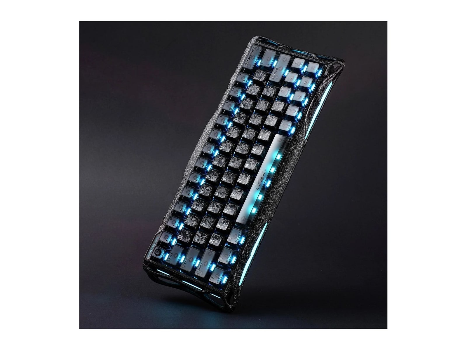GravaStar - Mercury V60 Pro Special Edition Mechanical Keyboards - Cyber Frost Black