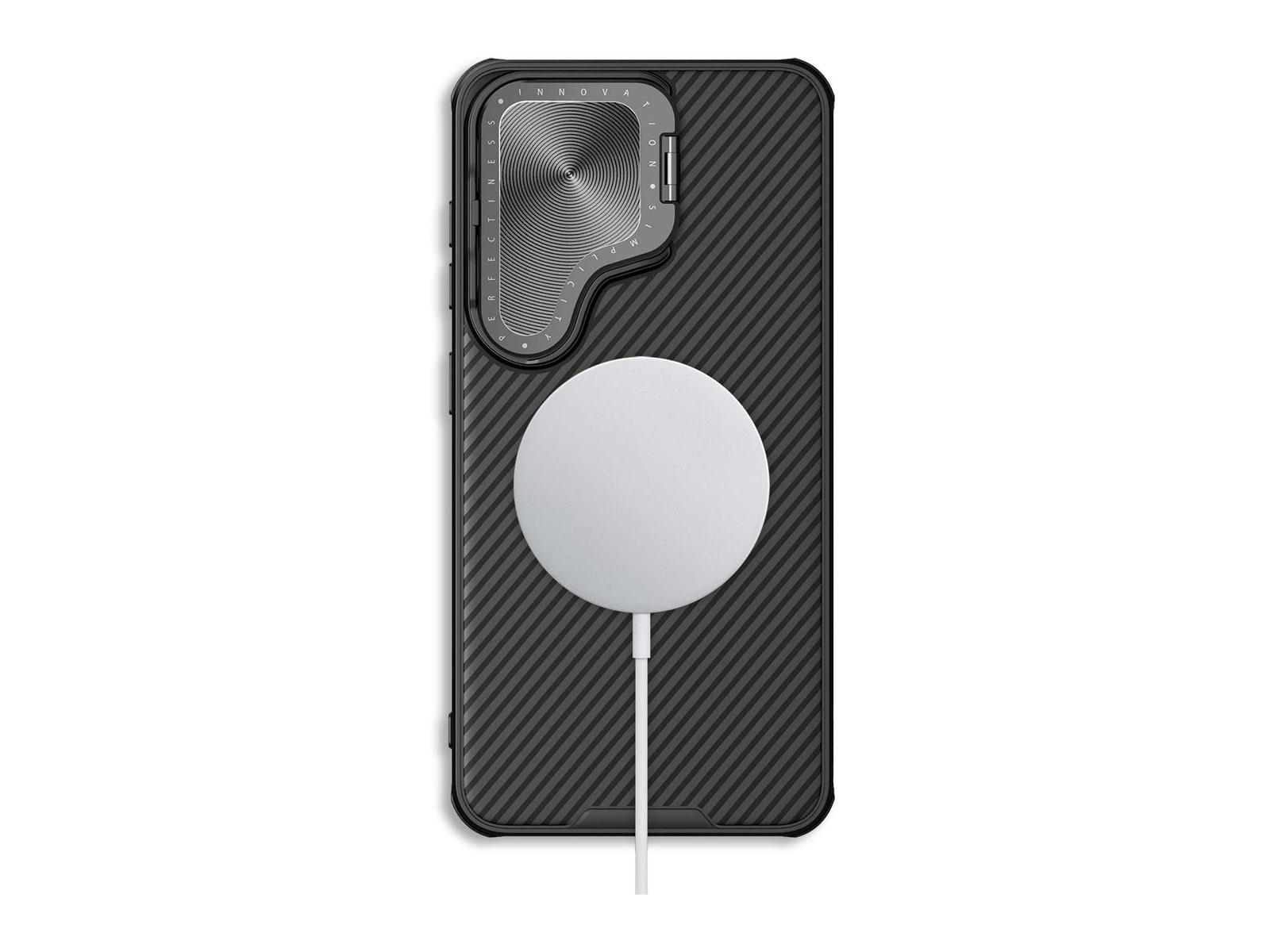Nillkin - MagSafe Compatible CamShield CamProp Case - Galaxy S24 Plus - Classical Black