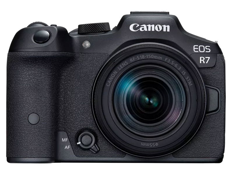 Canon - EOS R7 32.5 MP Mirrorless Cameras RF-S18-150mm Lens Kit - Black