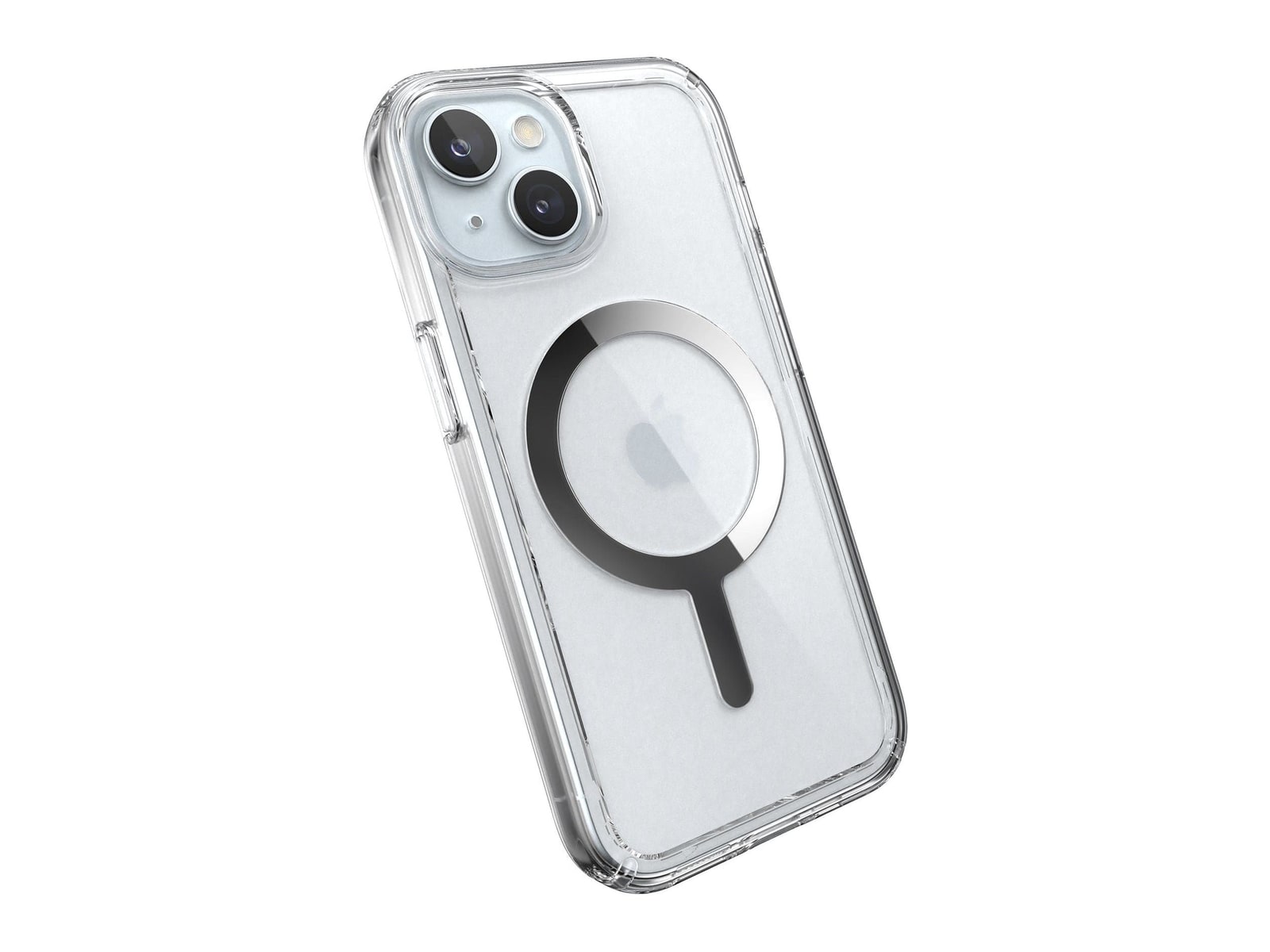 Speck - GemShell MagSafe - iPhone 15 - Clear/Chrome