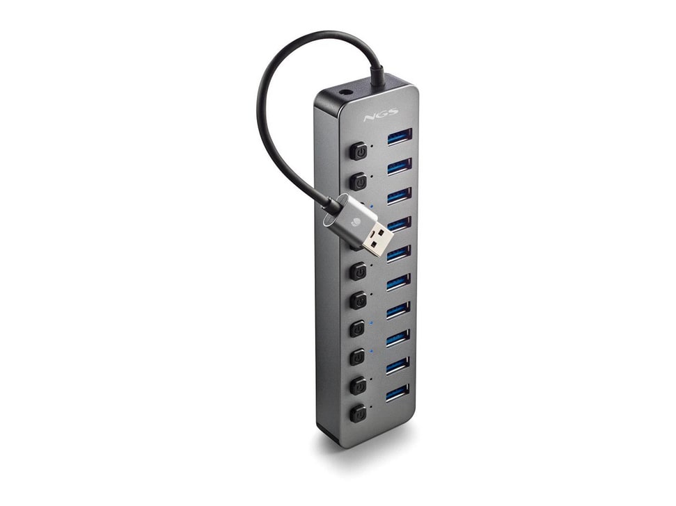 NGS - IHUB 10 USB Hubs - Black