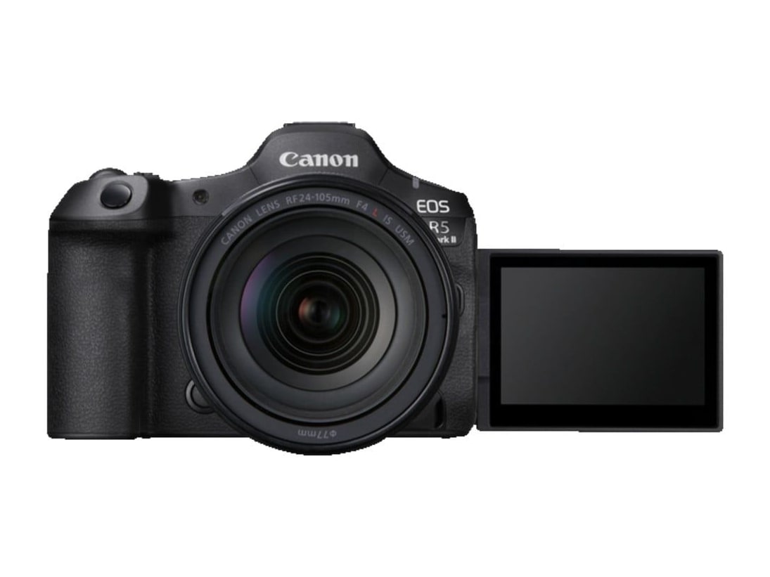 Canon - EOS R5 Mark II with RF 24-105mm F4L IS USM Lens Kit Mirrorless Cameras - Black (JP)