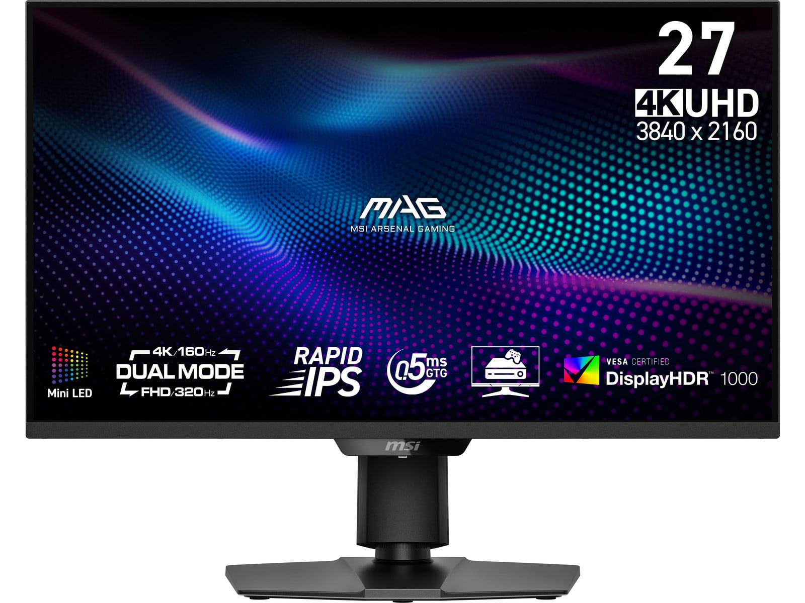 MSI - 27" MAG 274UPDF E16M 4K UHD 160Hz 4K/5K Monitors