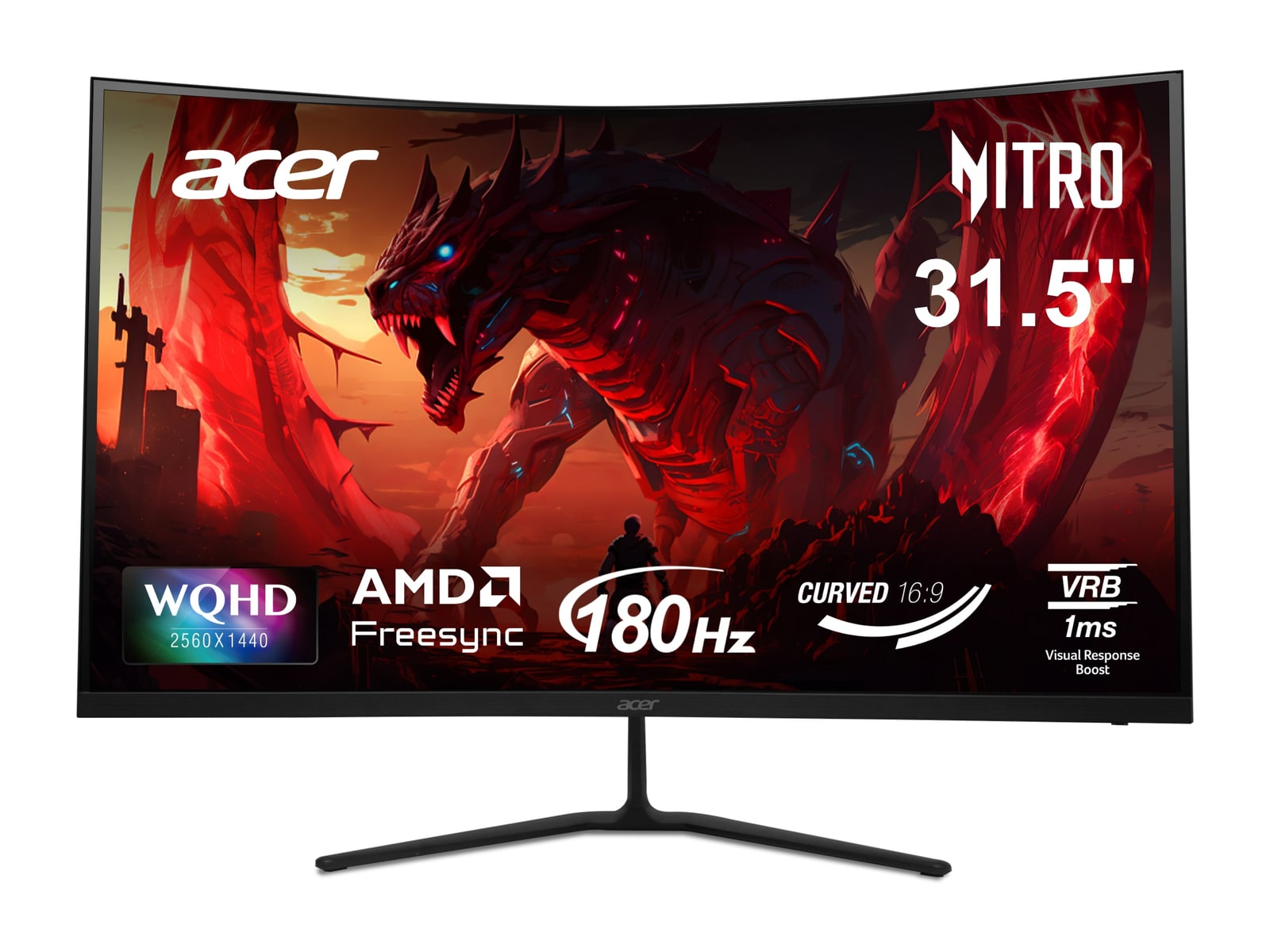 Acer - 31.5" Nitro ED323QU P1bmiipx QHD 180Hz Gaming Monitors