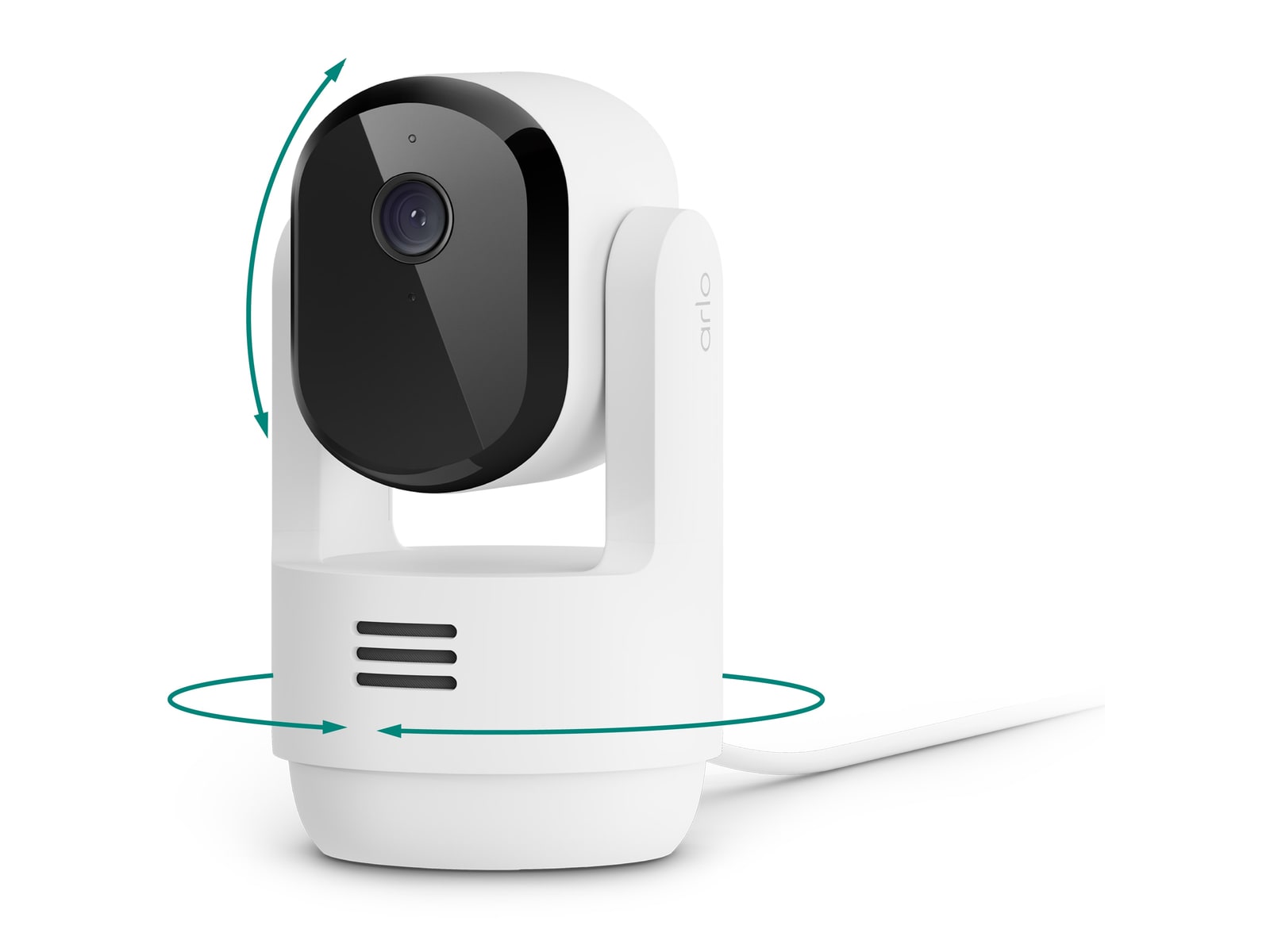 Arlo - Essential Pan Tilt Indoor Security Cameras - White