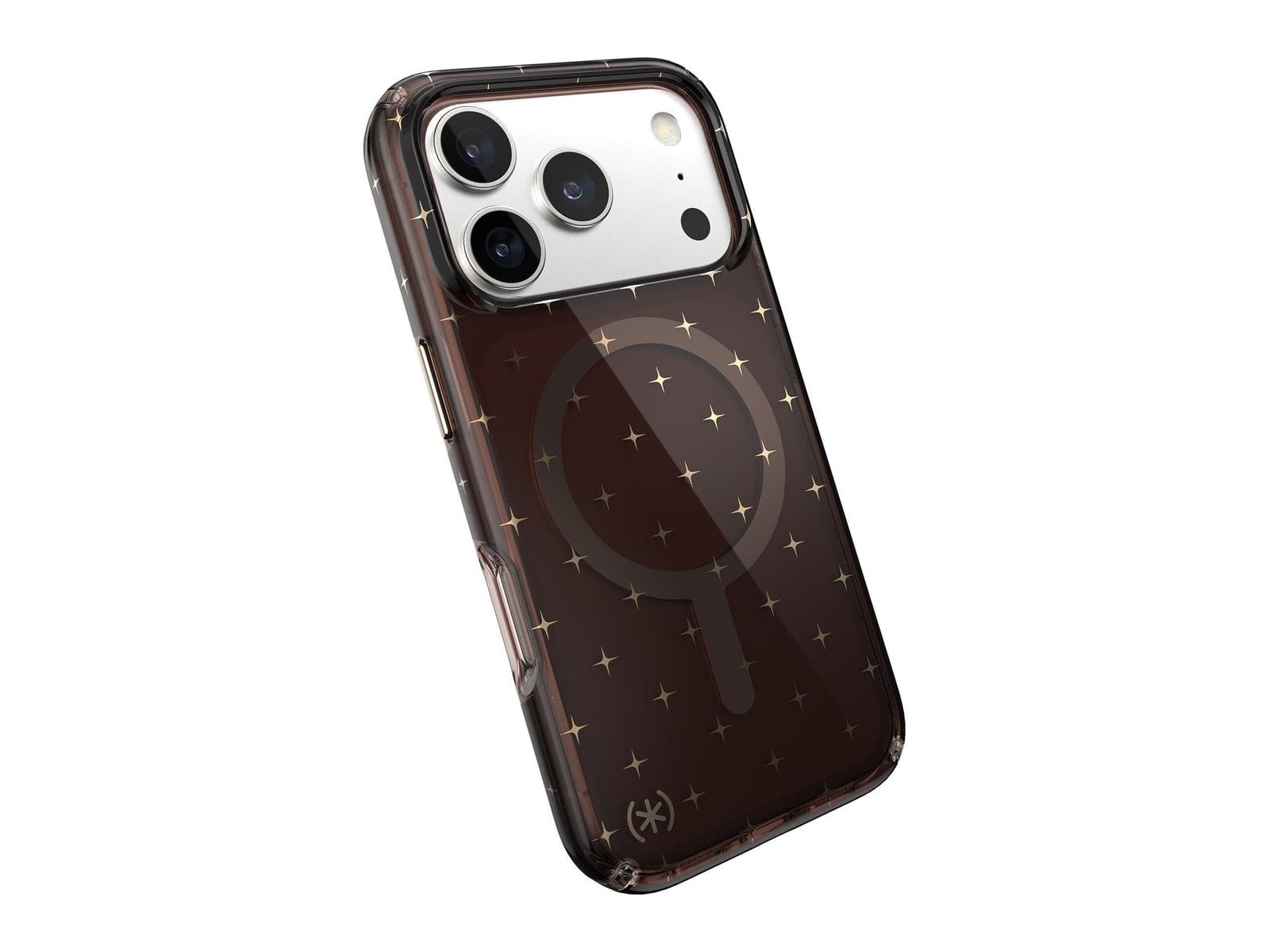 Speck - Presidio Lux Glitter MagSafe - iPhone 17 Pro - Luxury Shade/Gold Stars