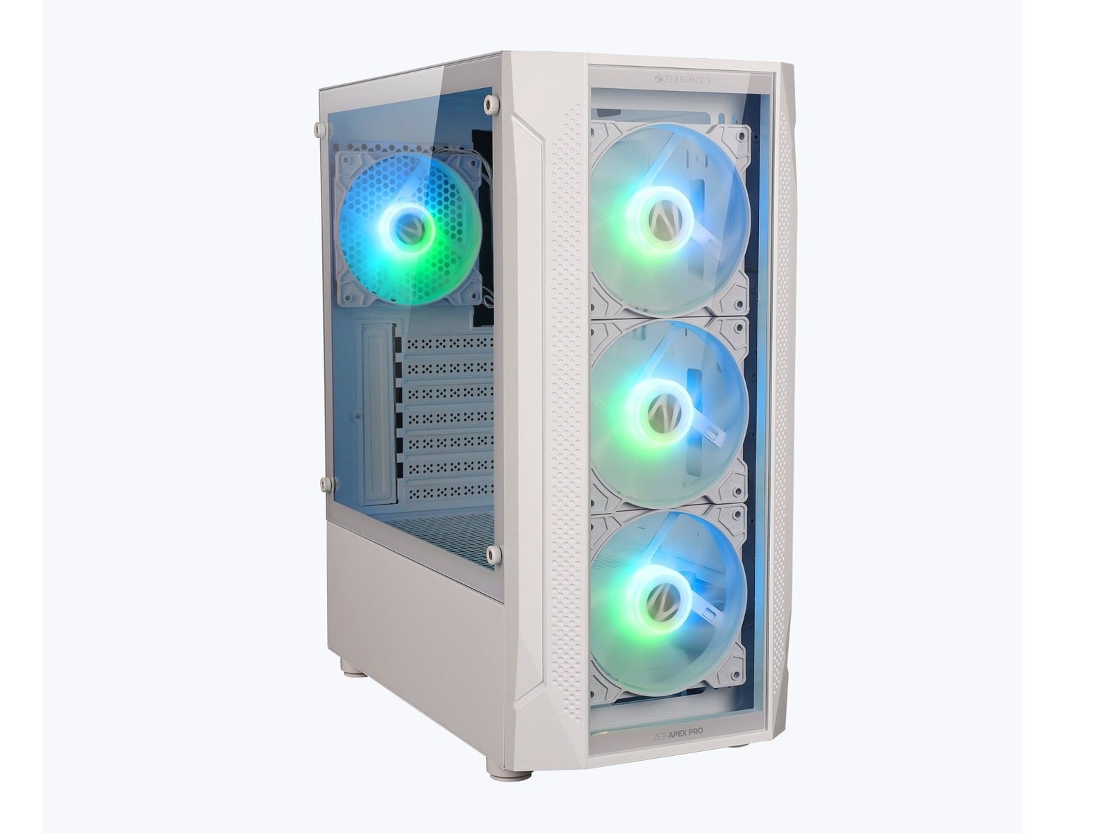 Zebronics - Zeb Apex Pro White Computer Cases