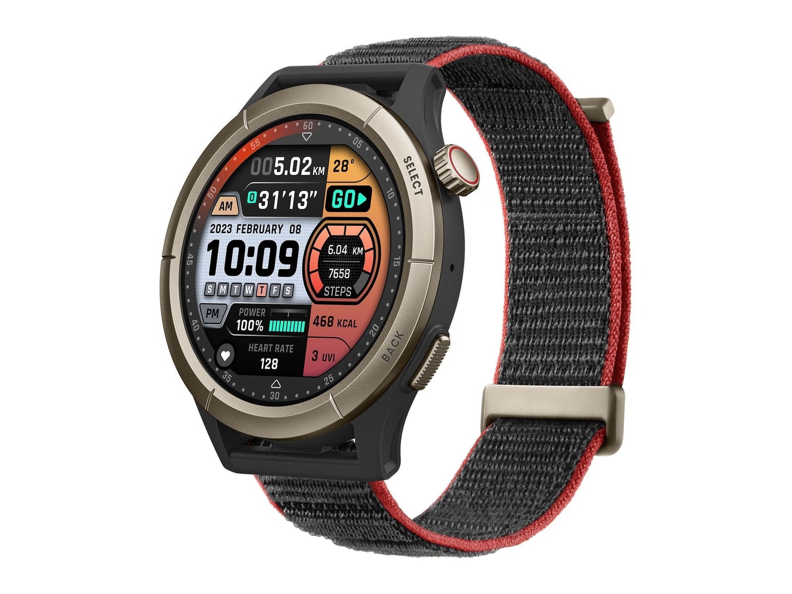 Amazfit - Cheetah Pro Smart Watches - Run Track Black