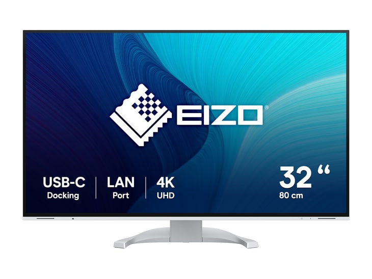 EIZO - 31.5" FlexScan EV3240X 4K UHD 60Hz 4K/5K Monitors - White