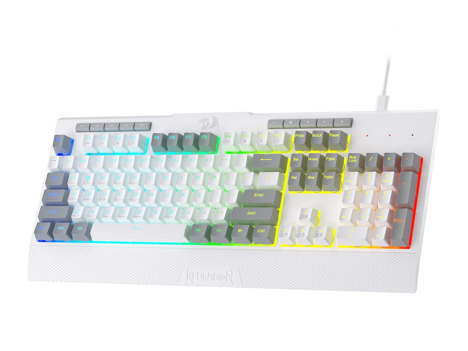 Redragon - SHIVA LITE K525 Membrane Gaming Keyboard - White