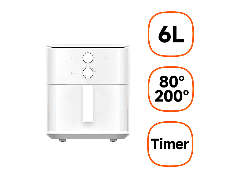 Xiaomi - Air Fryer Essential 6L White Air Fryers