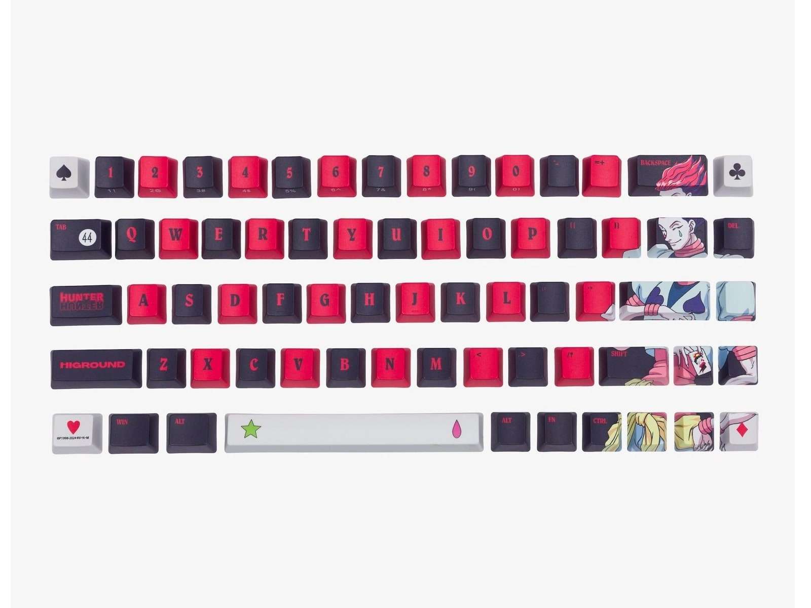 Higround - HxH 68 Keycaps Set Hisoka