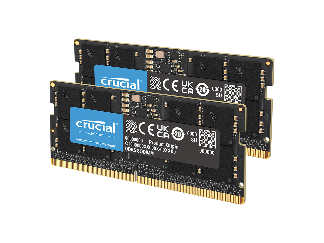 Crucial - 128GB (2 x 64GB) DDR5 5600 CL46 SO-DIMM Memory (RAM)