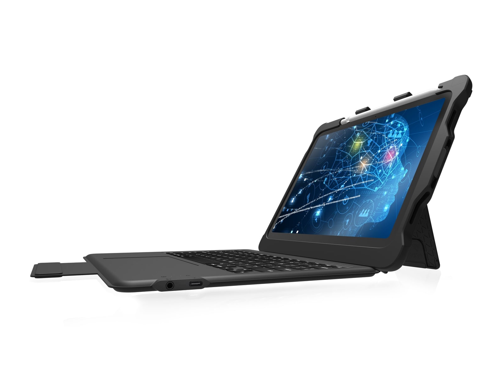 STM Goods - Dux Keyboard Trackpad USB-C Case for iPad (A16) / 10th gen - Black