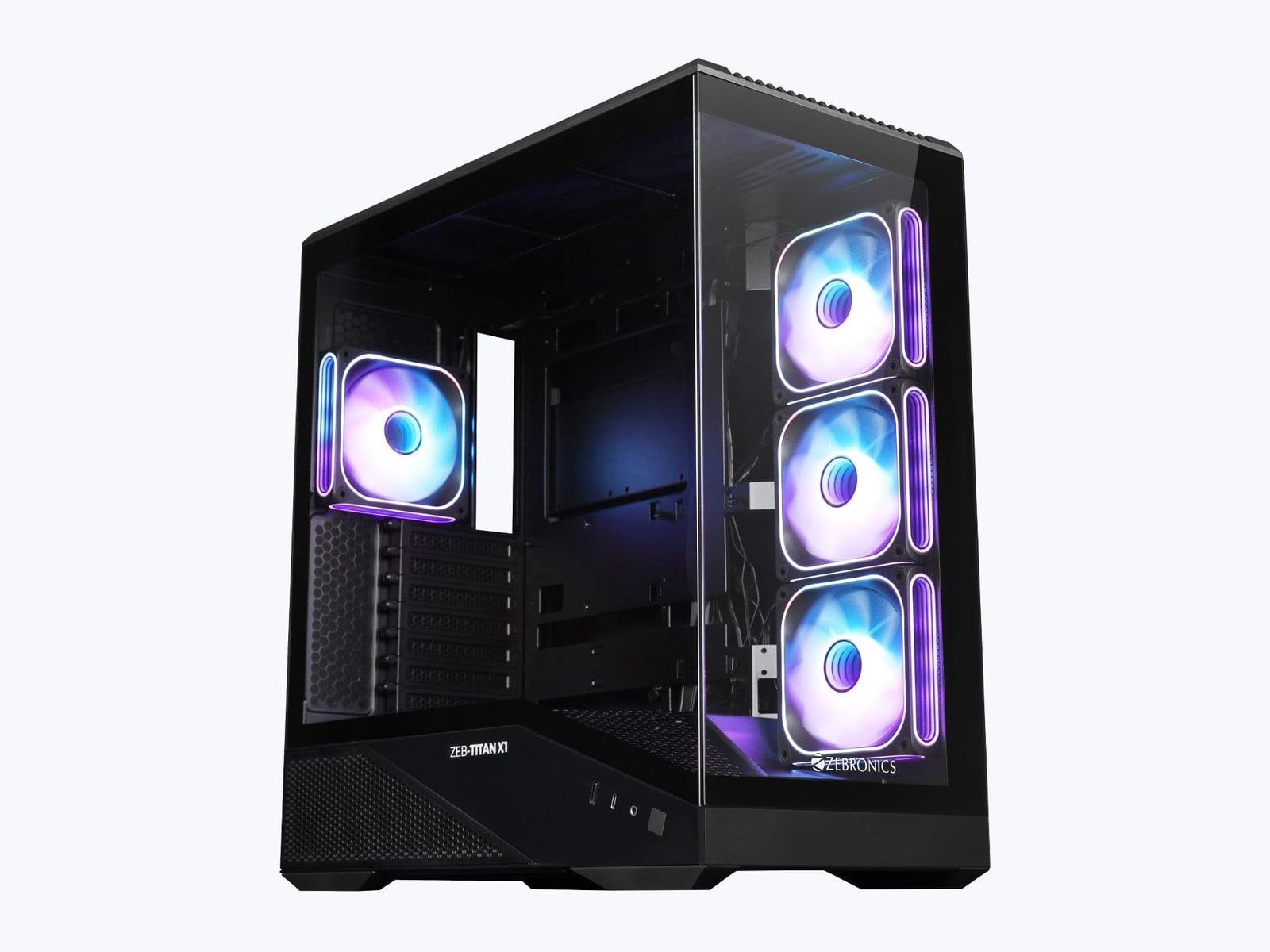 Zebronics - Zeb Titan X1 Black Computer Cases