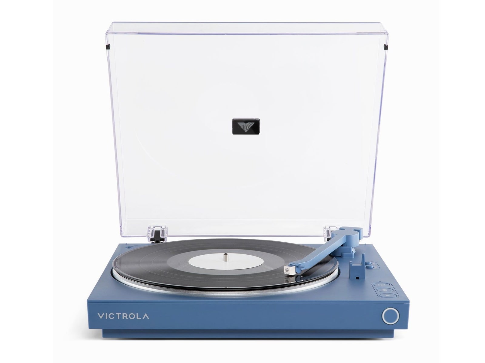 Victrola - Automatic Turntable Bluetooth Turntables & CD Players - Matte Blue