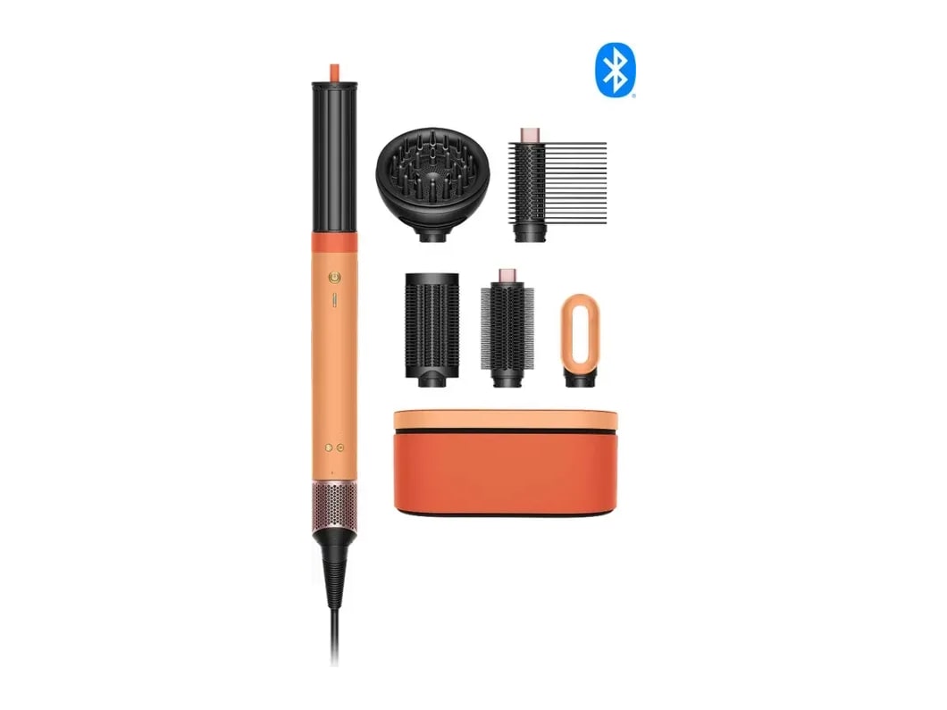 Dyson - Airwrap Co-anda2x Multi-Styler and Dryer for Curly+Coily Hair in Ceramic Apricot/Topaz