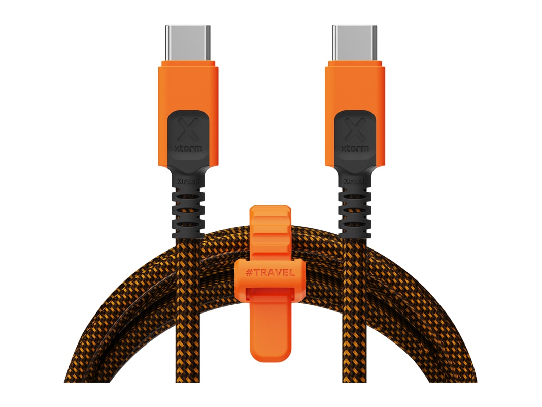 Xtorm - Xtreme USB-C to USB-C 240W 1.5m Orange/Black USB-C Cables