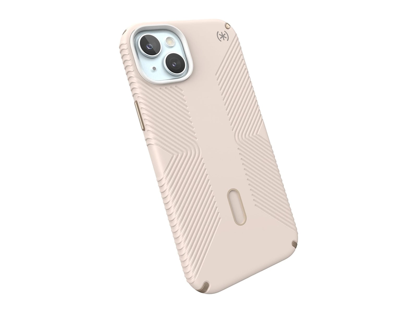 Speck - Presidio2 Grip MagSafe with ClickLock - iPhone 15 Plus - Bleached Bone/Heirloom Gold