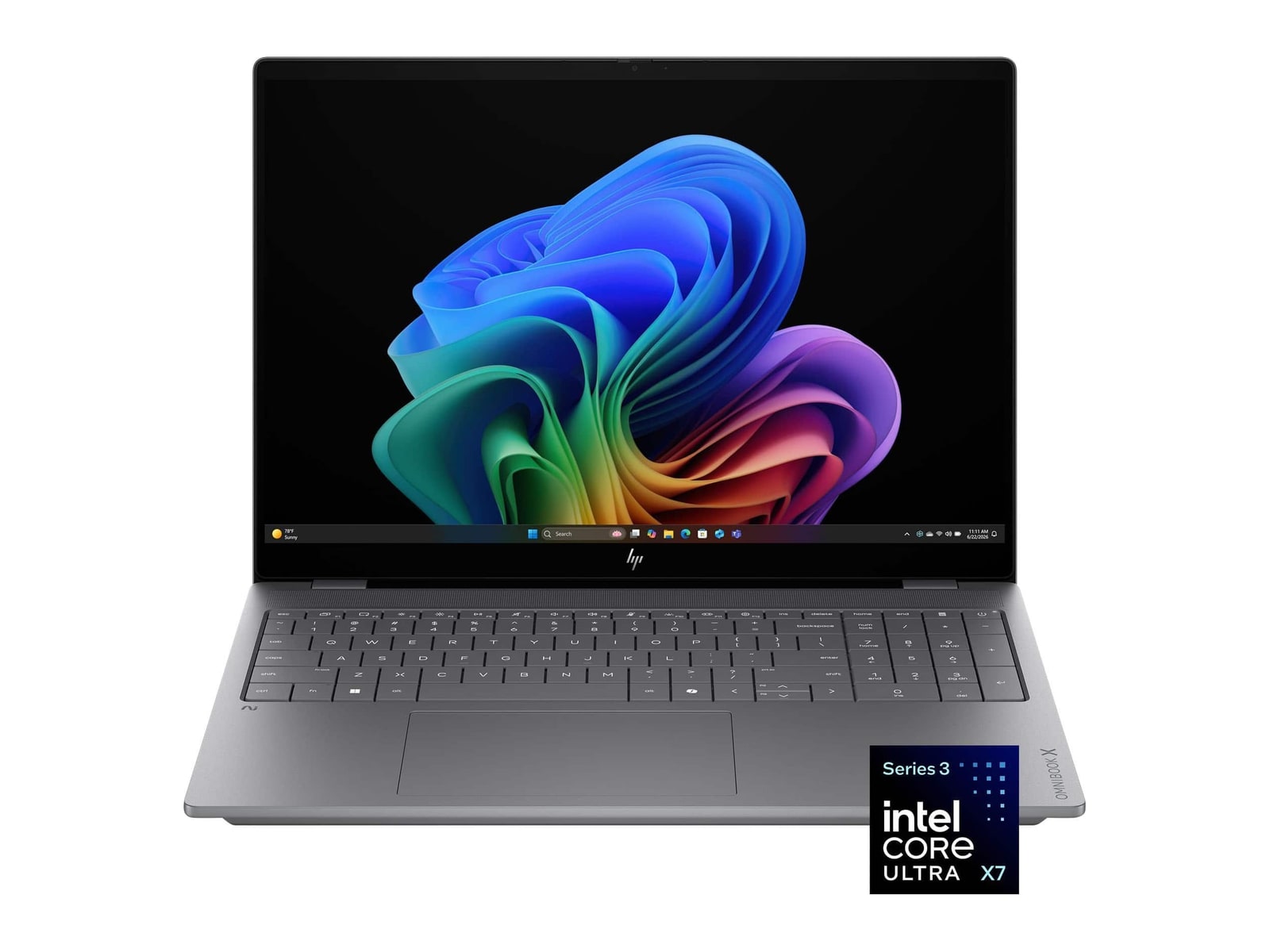 HP - OmniBook X 16-BG0013DX 16" - Intel Core Ultra X7 358H chip - 32GB Memory - 1TB SSD - Meteor Silver