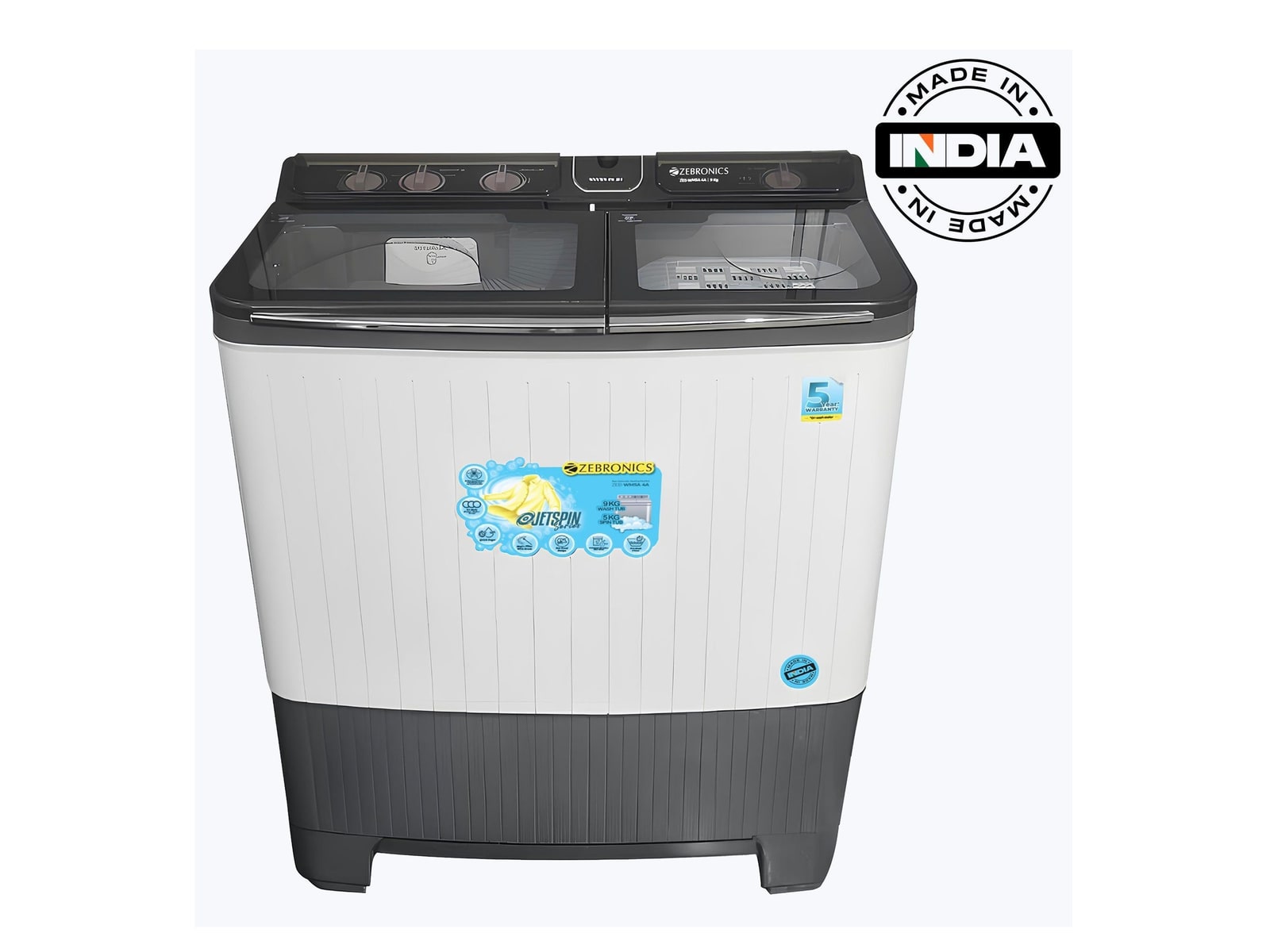 Zebronics - Zeb WMSA 4A 9.0 Kg Washing Machines