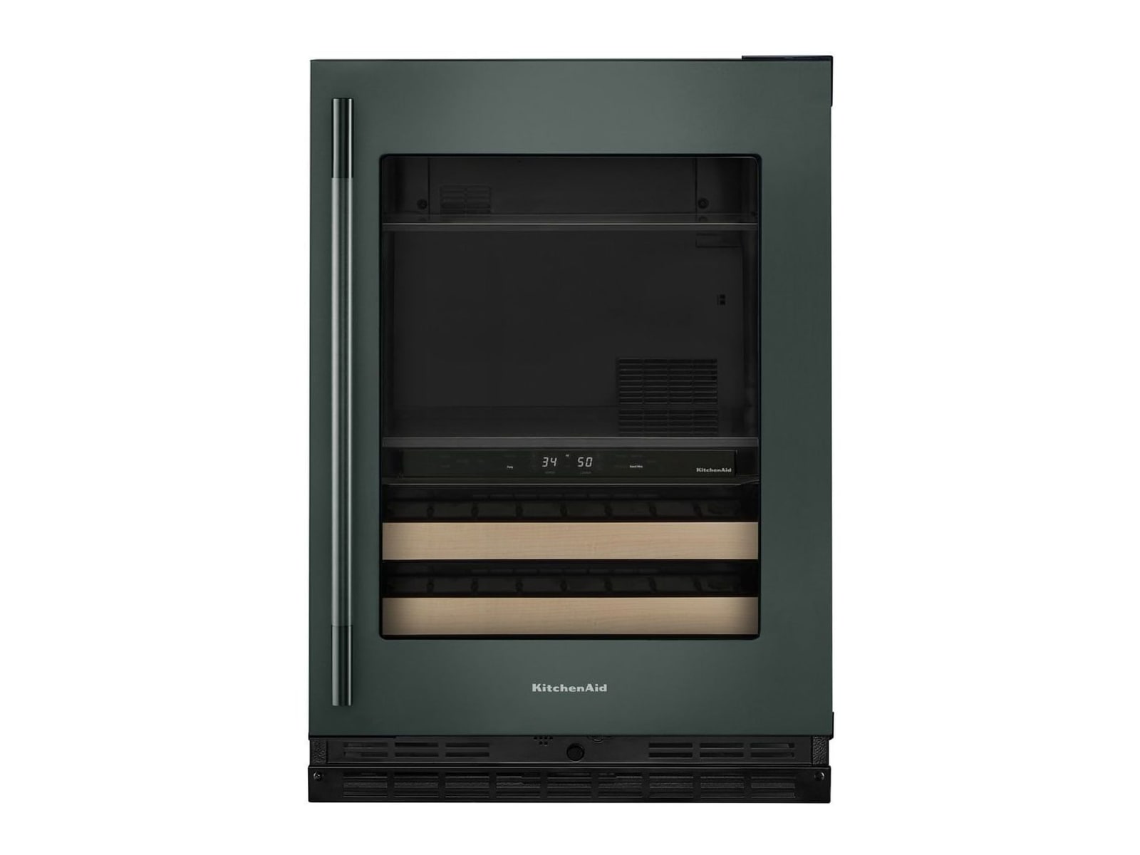 KitchenAid - 4.89 Cu. Ft. Beverage Center Right Hinge 24-Inch Wide Juniper Frame Wine Coolers