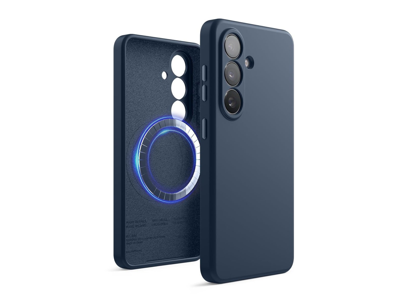 elago - Magnetic Silicone Case - Galaxy S26 - Jean Indigo