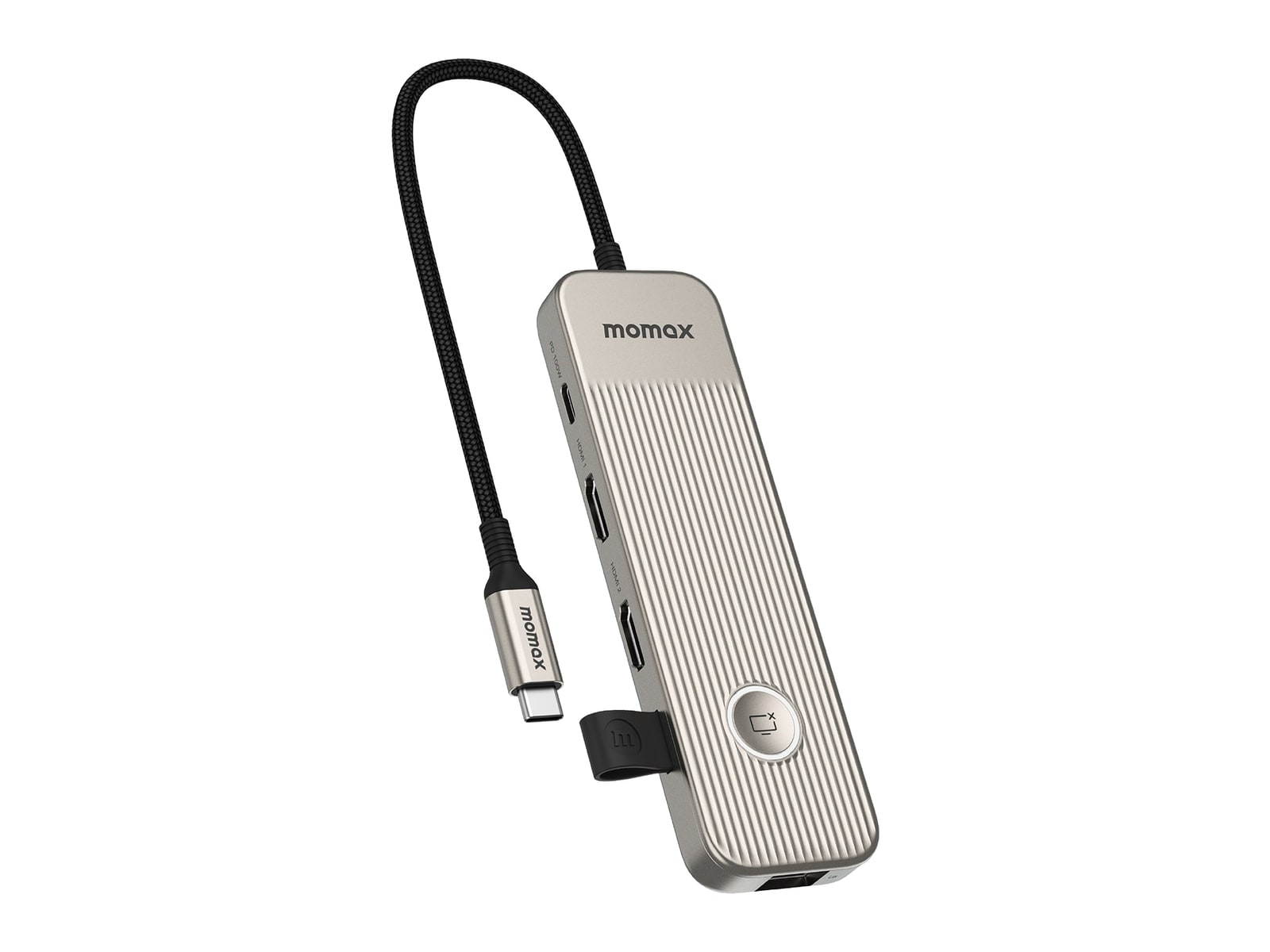 MOMAX - 1-Link USB-C Hub 9-in-1 USB-C USB Hubs - Titanium