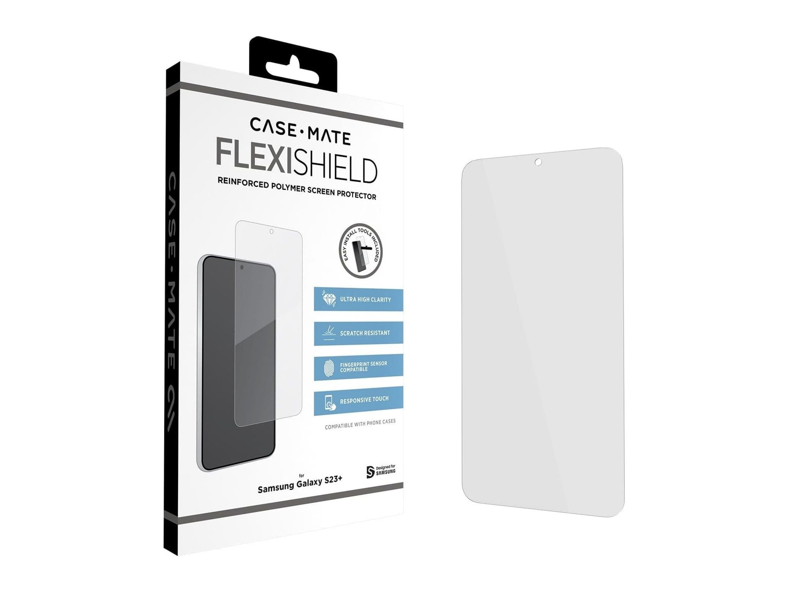 Case-Mate - FlexiShield Screen Protector - Galaxy S23+ - Clear