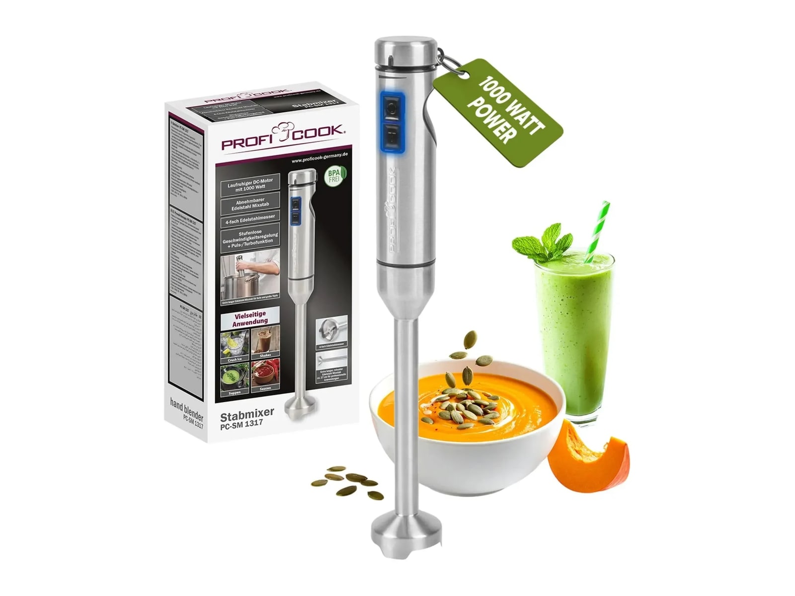 Profi Cook - PC-SM 1317 Stainless Steel Blenders & Mixers