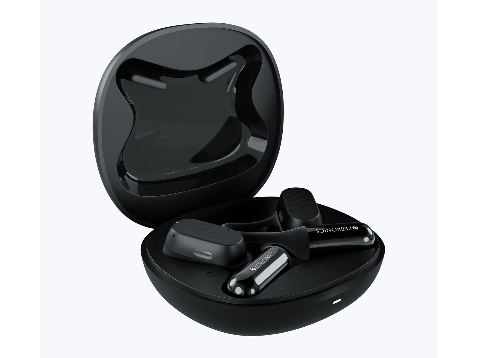Zebronics - Zeb Pods O2 True Wireless Earbuds - Black
