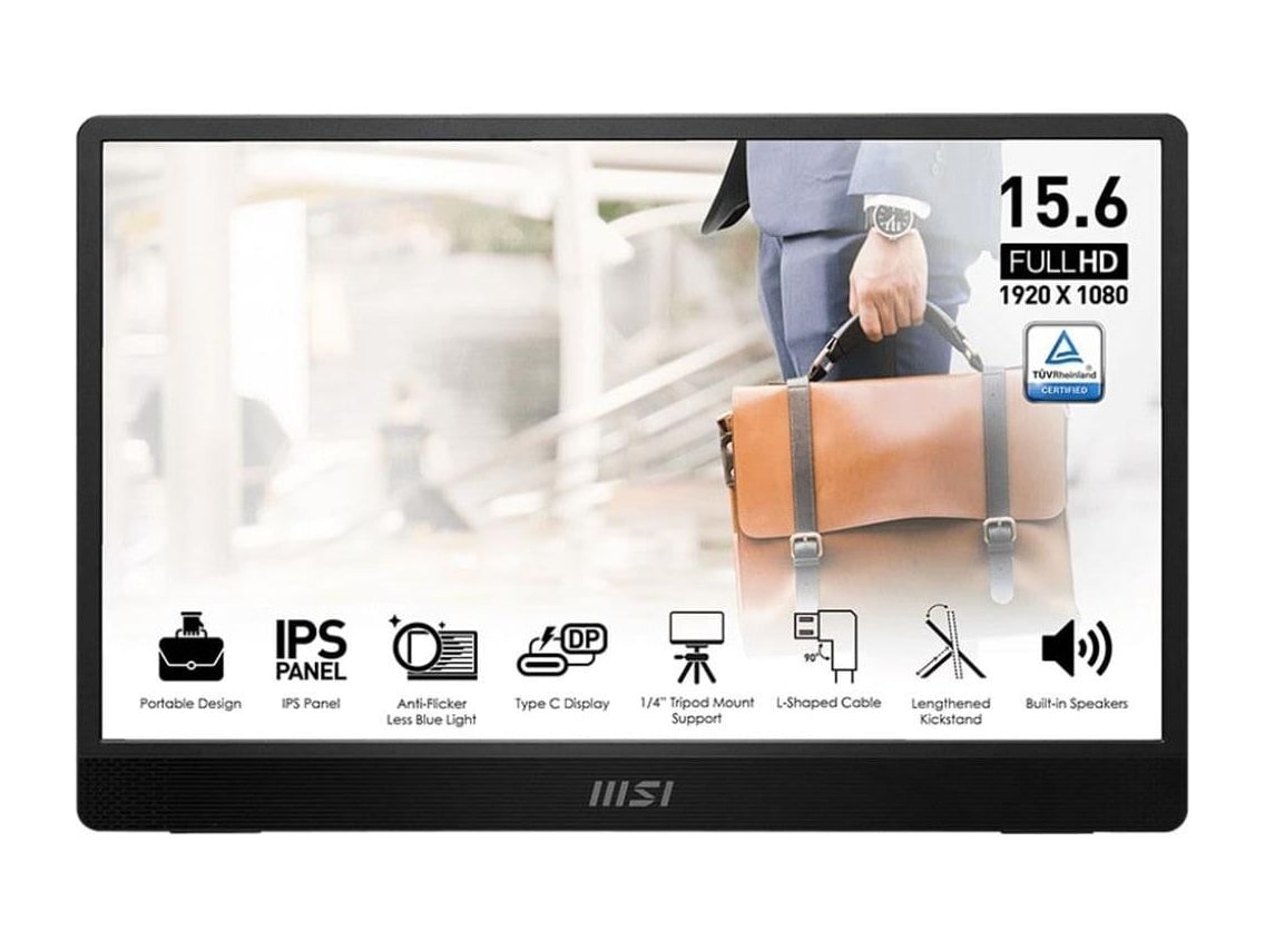 MSI - 16" PRO MP161 Full HD Professional Monitors - Black