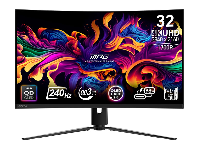 MSI - 31.5" MPG 321CURX QD-OLED 4K UHD 240Hz OLED Monitors
