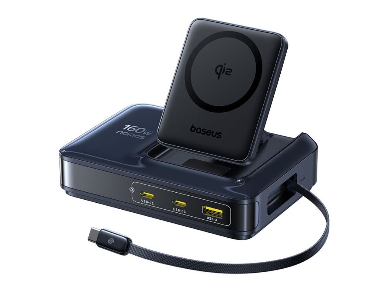 Baseus - Nomos NH21 5-in-1 Desktop Charging Station 160W Wall Chargers