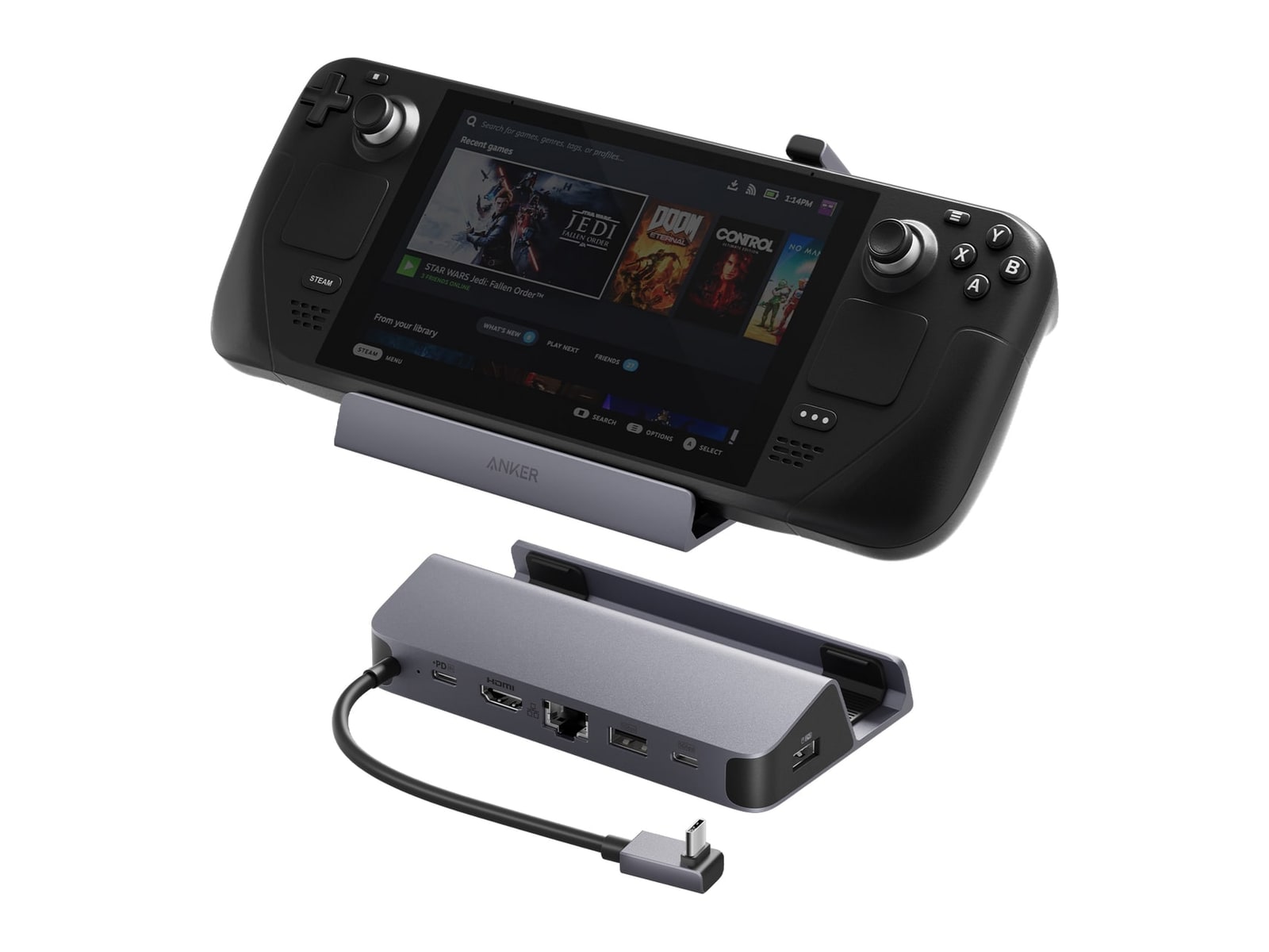 Anker - USB-C Hub (6-in-1, For Handheld Game Console) USB Hubs