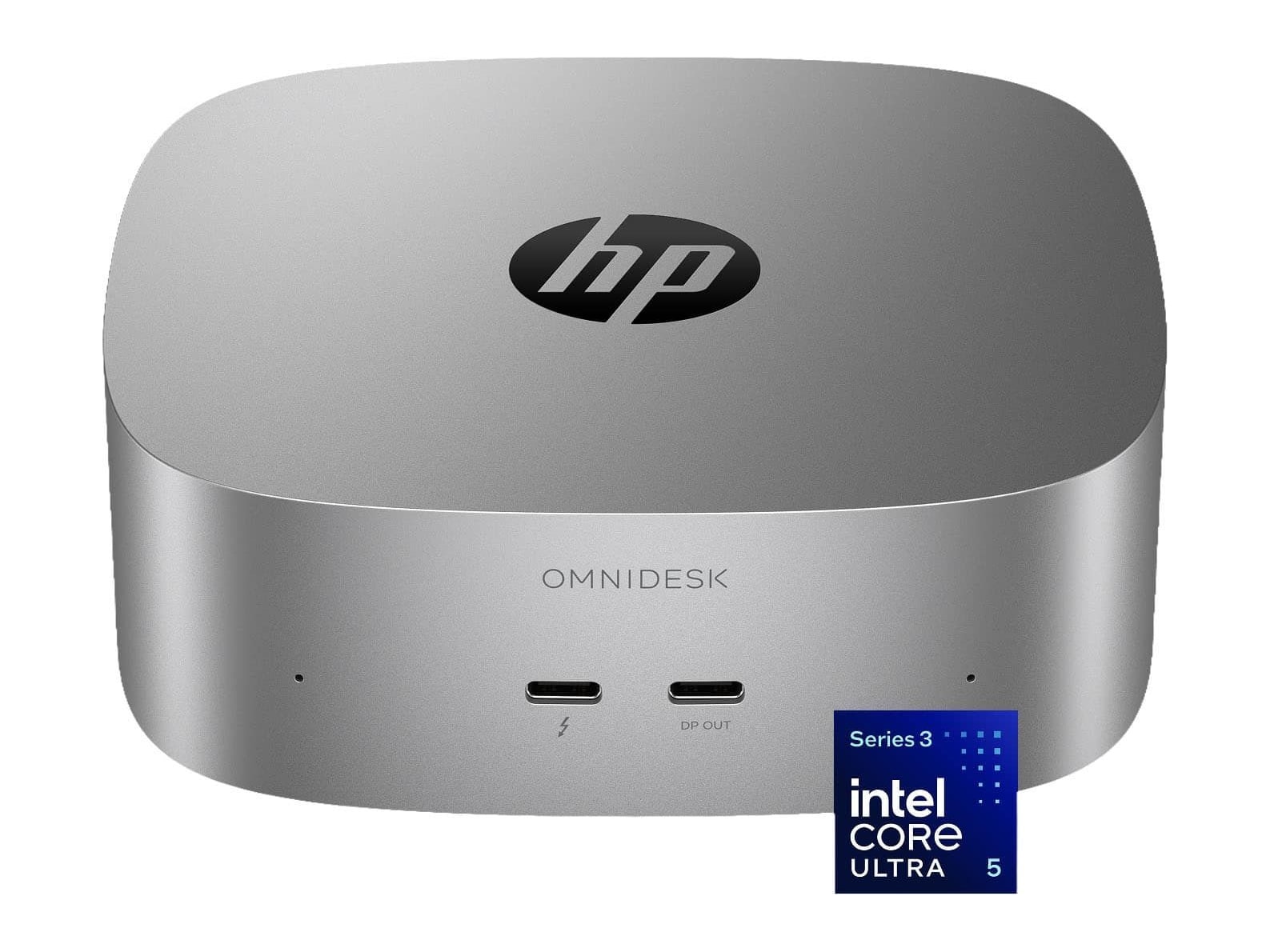 HP - OmniDesk Mini M05-0054 - Intel Core Ultra 5 325 chip - 16GB Memory - 512GB SSD - Smoke Silver