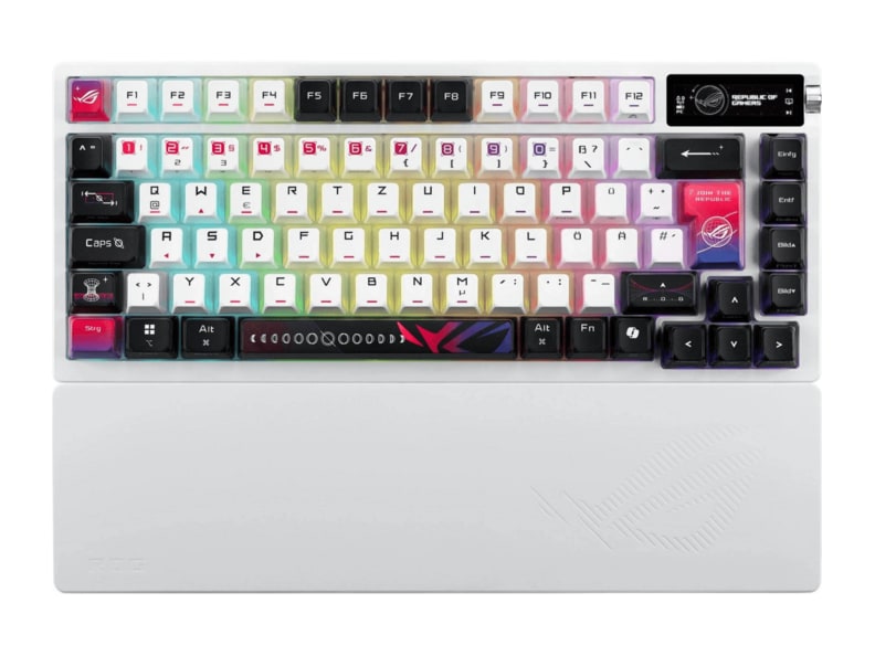 ASUS - ROG Azoth X (German Layout) Mechanical Keyboards - White