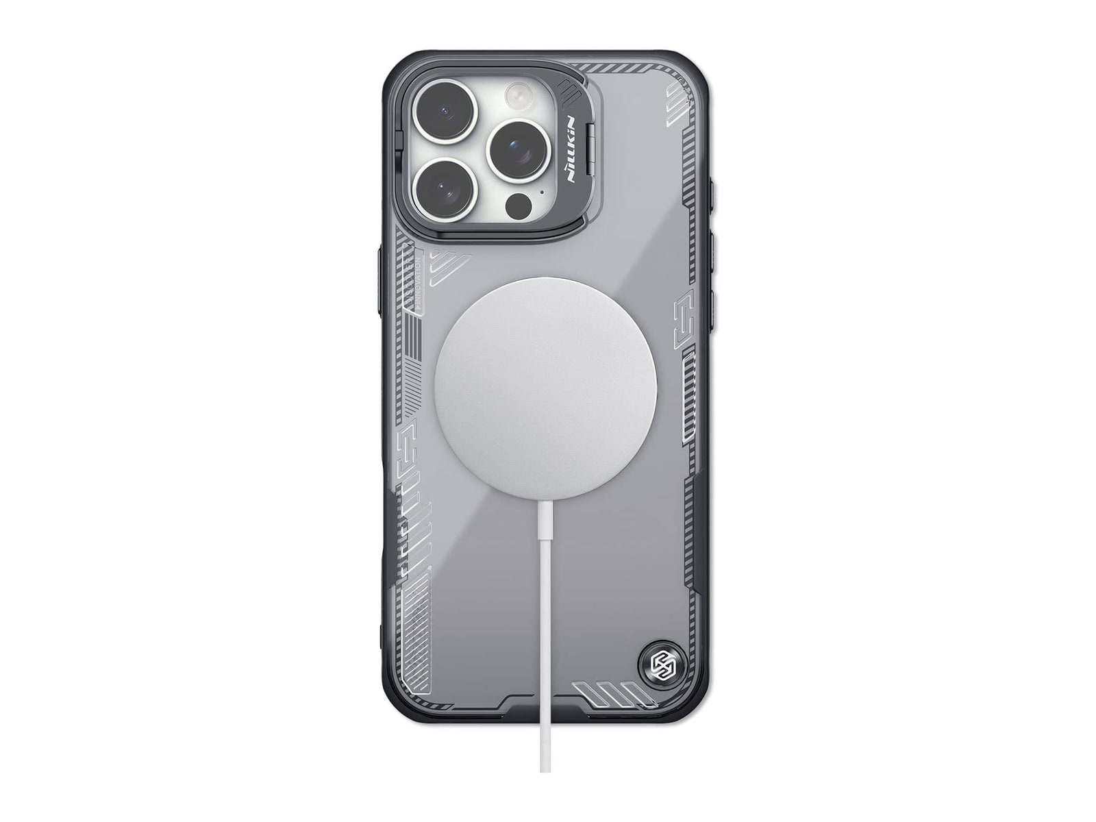 Nillkin - MagSafe Compatible Iceblade CamProp Case with Camera Cutout - iPhone 16 Pro Max - Black